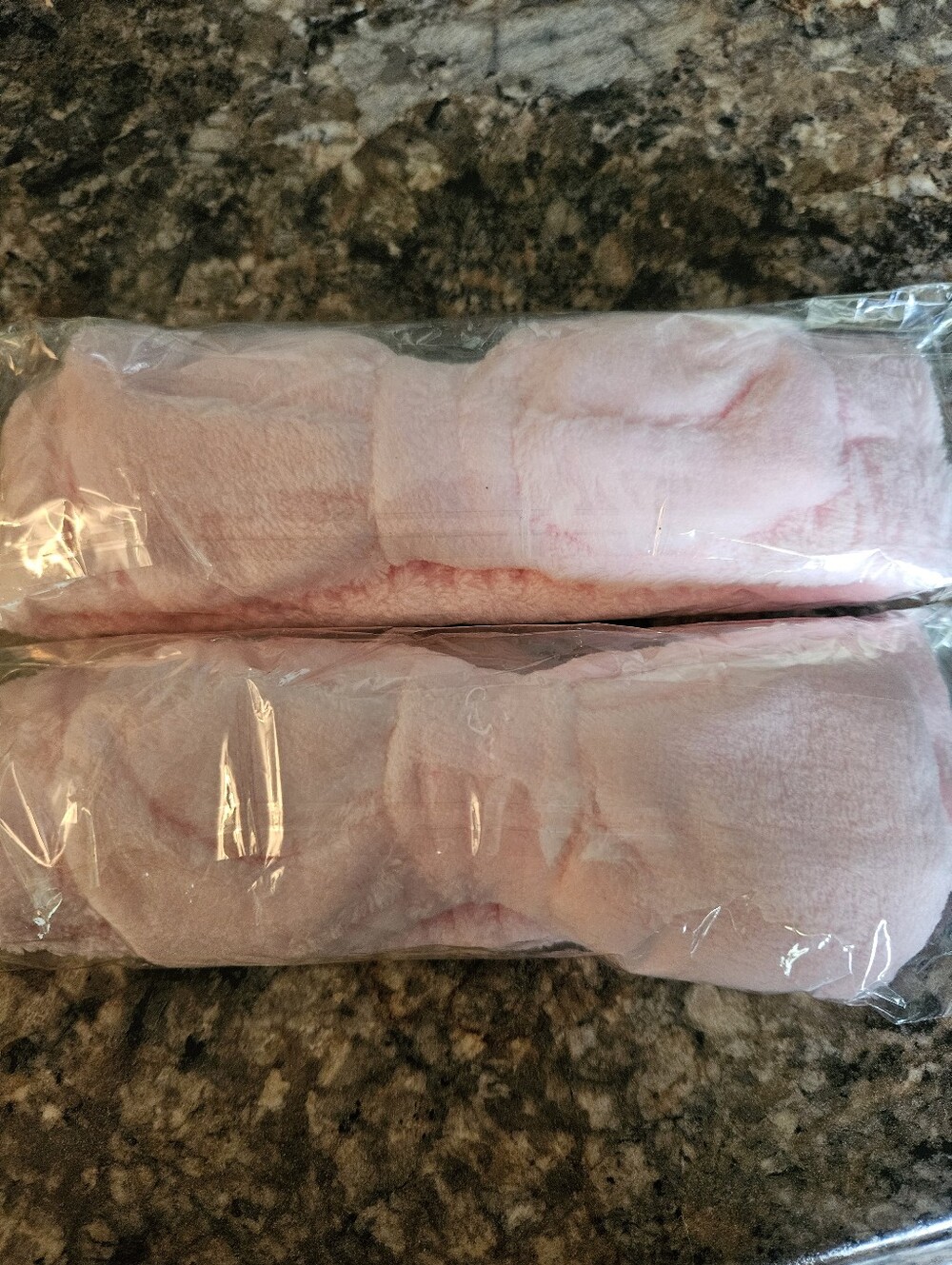 Soft Pink Plush Headbands (Set of 2)